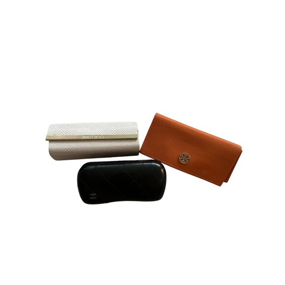 CHANEL JIMMY CHOO TORY BURCH Lot of 3 Sunglasses Cases - Picture 8 of 9